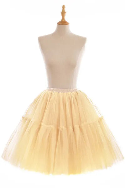 5-Layer 60 cm Pleated Tutu Tulle Skirt (Many Colors)