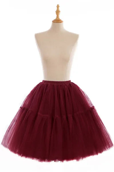 5-Layer 60 cm Pleated Tutu Tulle Skirt (Many Colors)