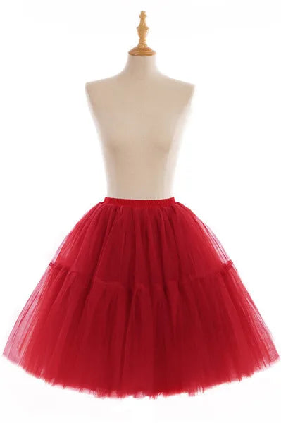 5-Layer 60 cm Pleated Tutu Tulle Skirt (Many Colors)