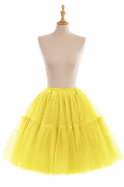 5-Layer 60 cm Pleated Tutu Tulle Skirt (Many Colors)