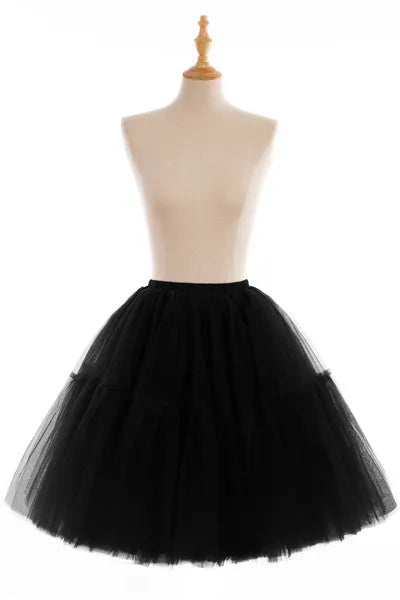 5-Layer 60 cm Pleated Tutu Tulle Skirt (Many Colors)