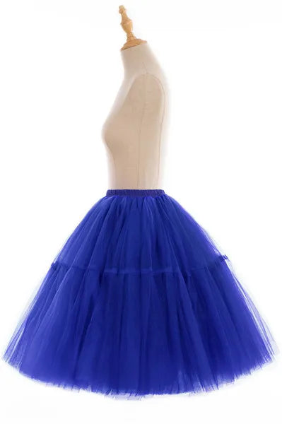 5-Layer 60 cm Pleated Tutu Tulle Skirt (Many Colors)