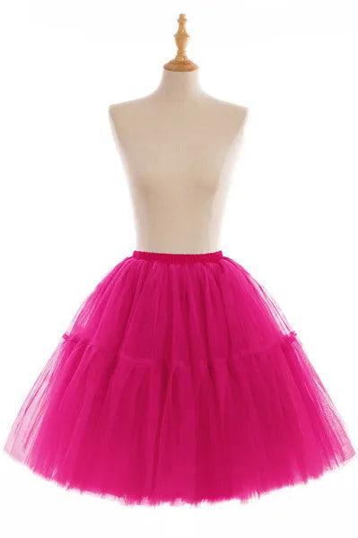 5-Layer 60 cm Pleated Tutu Tulle Skirt (Many Colors)