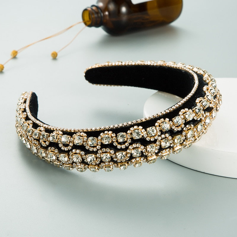 Boho Style Rhinestone Baroque Headbands