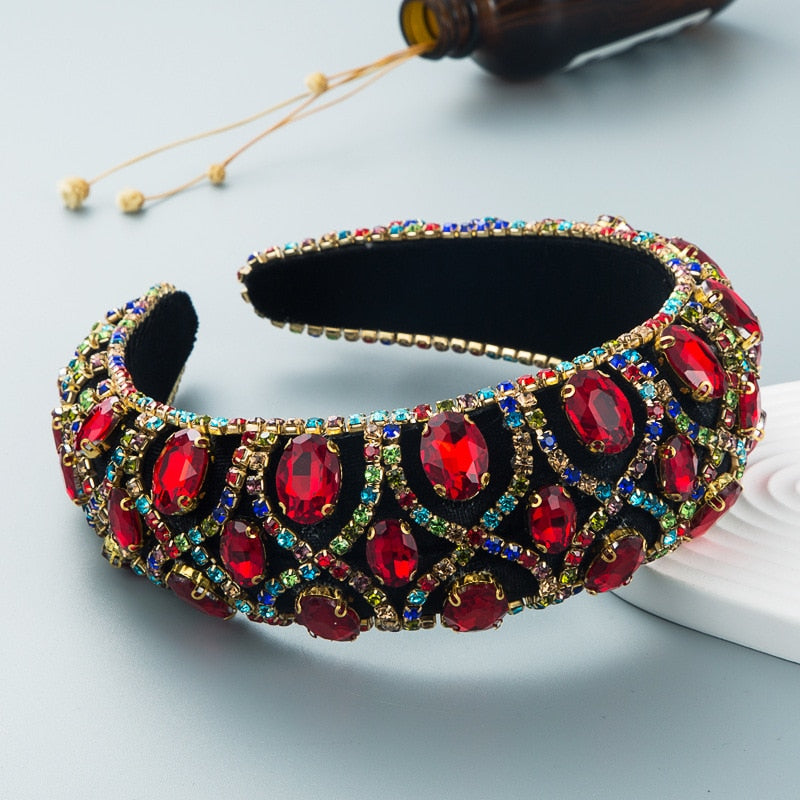Boho Style Rhinestone Baroque Headbands