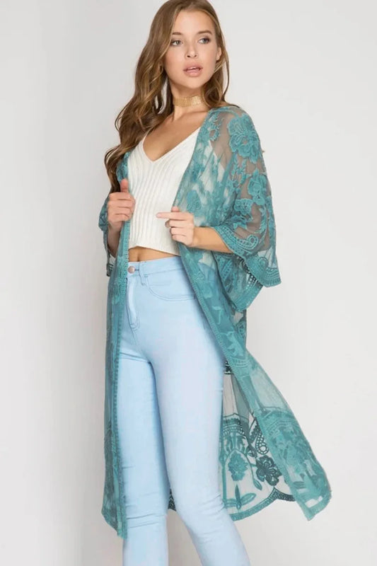Sarah - Flowy Lace Cardigan