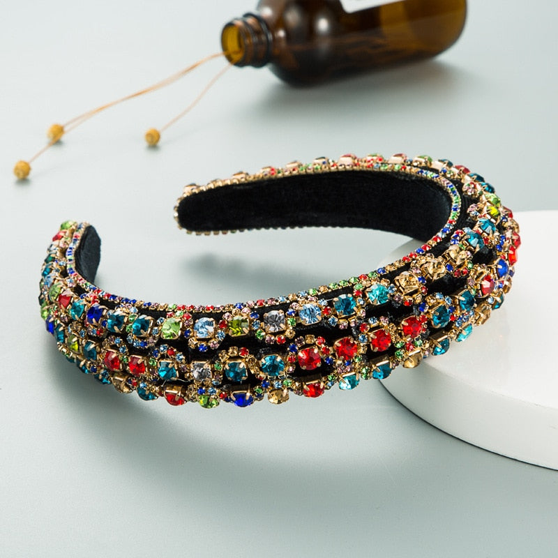 Boho Style Rhinestone Baroque Headbands