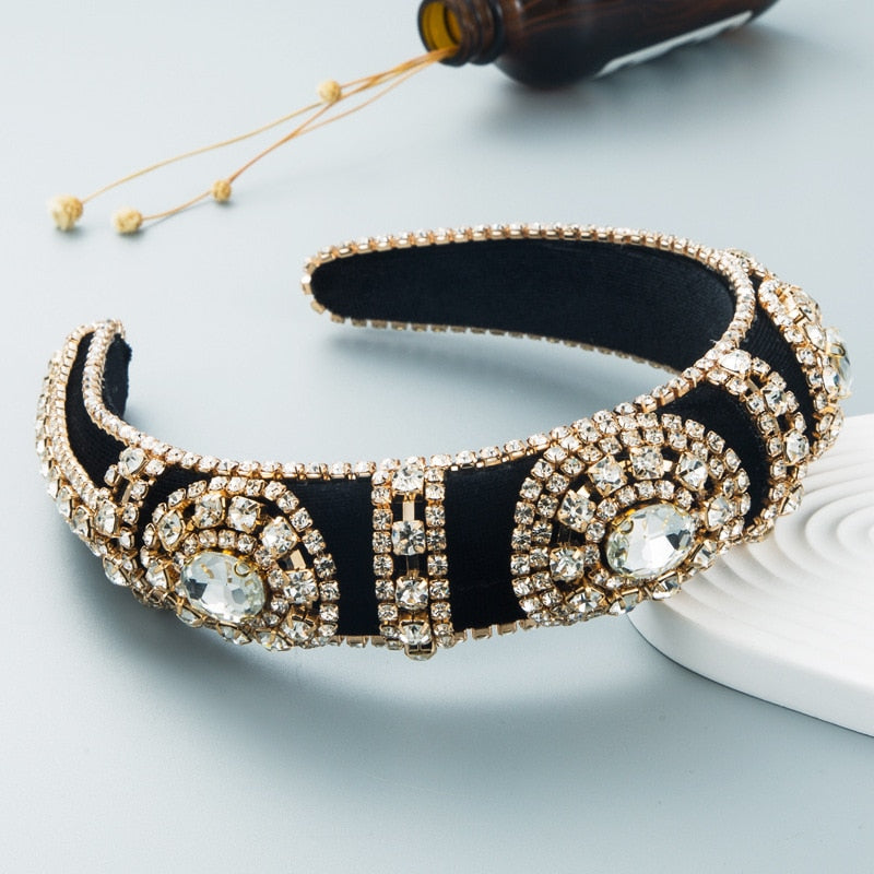 Boho Style Rhinestone Baroque Headbands
