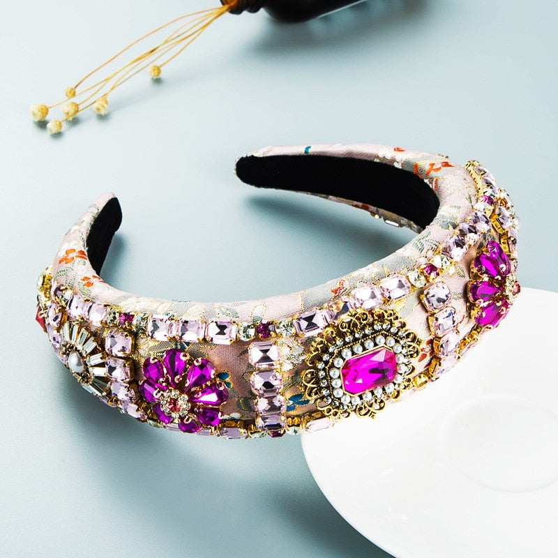 Boho Style Rhinestone Baroque Headbands