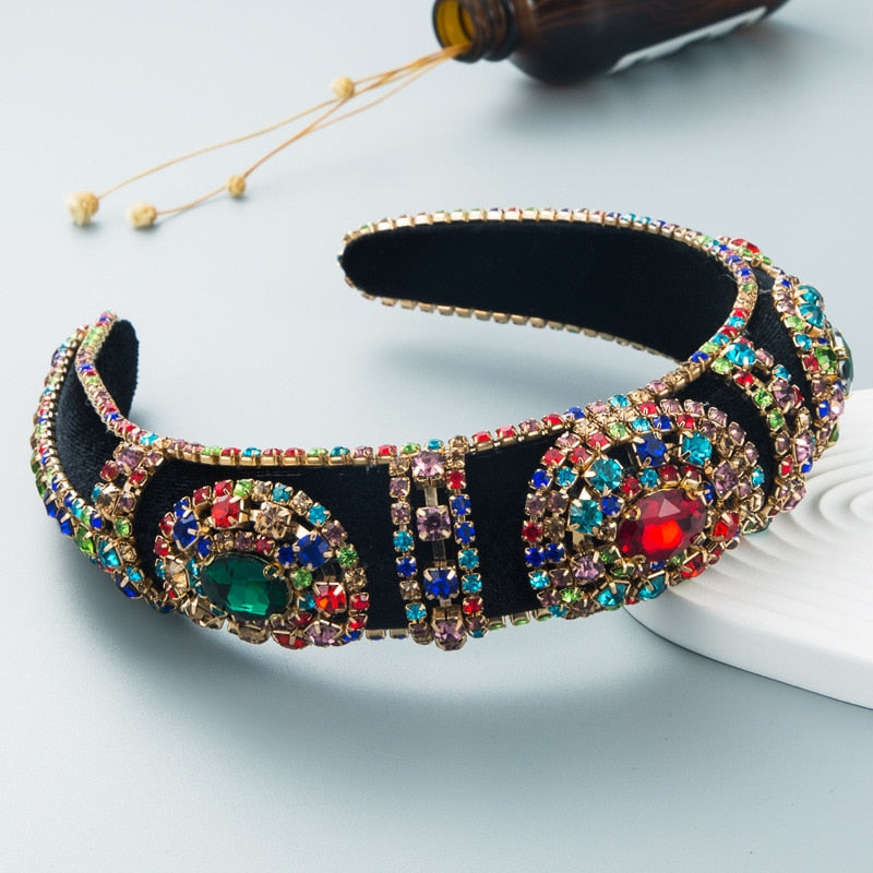 Boho Style Rhinestone Baroque Headbands