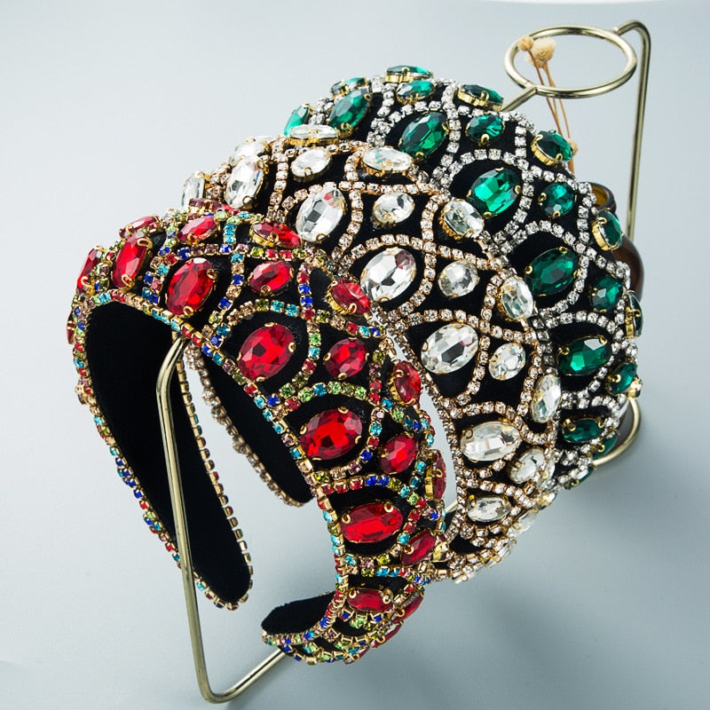 Boho Style Rhinestone Baroque Headbands