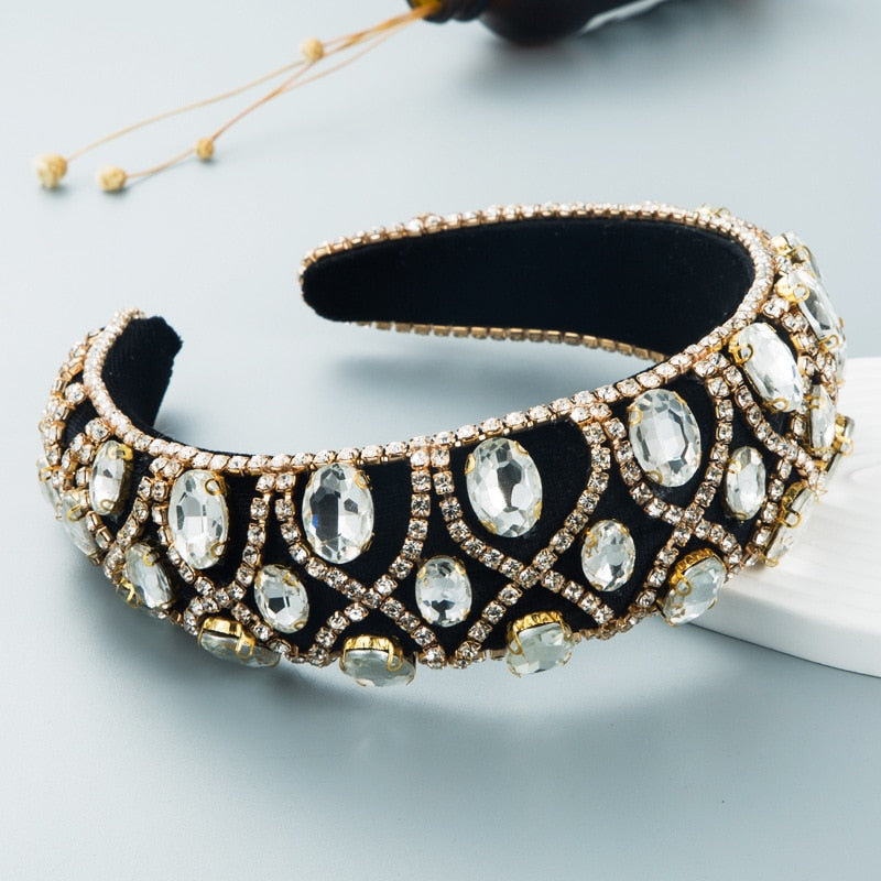 Boho Style Rhinestone Baroque Headbands
