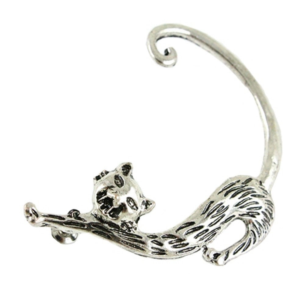 Boho Unique Ear Cuff Clip-On Silver Earring Tribal Fashion Jewelry