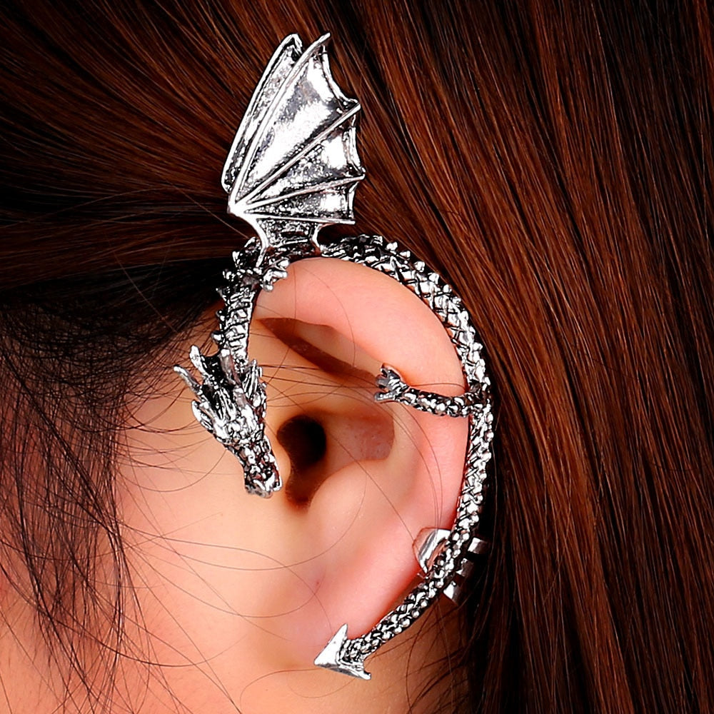 Dragon / Raptor Ear Cuffs (Multiple Styles - Pierced Ears / Clip On)