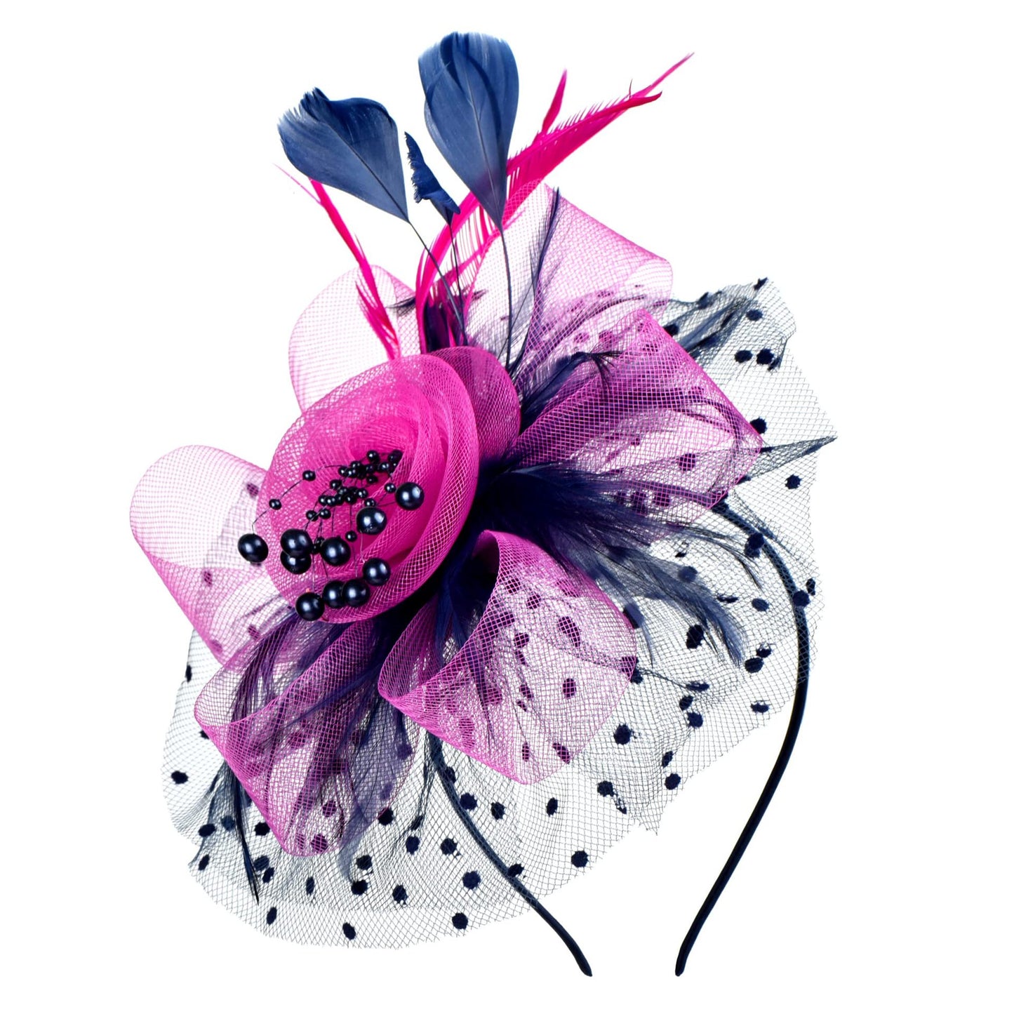 Mardi Gras Flare Fascinators (Multiple color combinations)