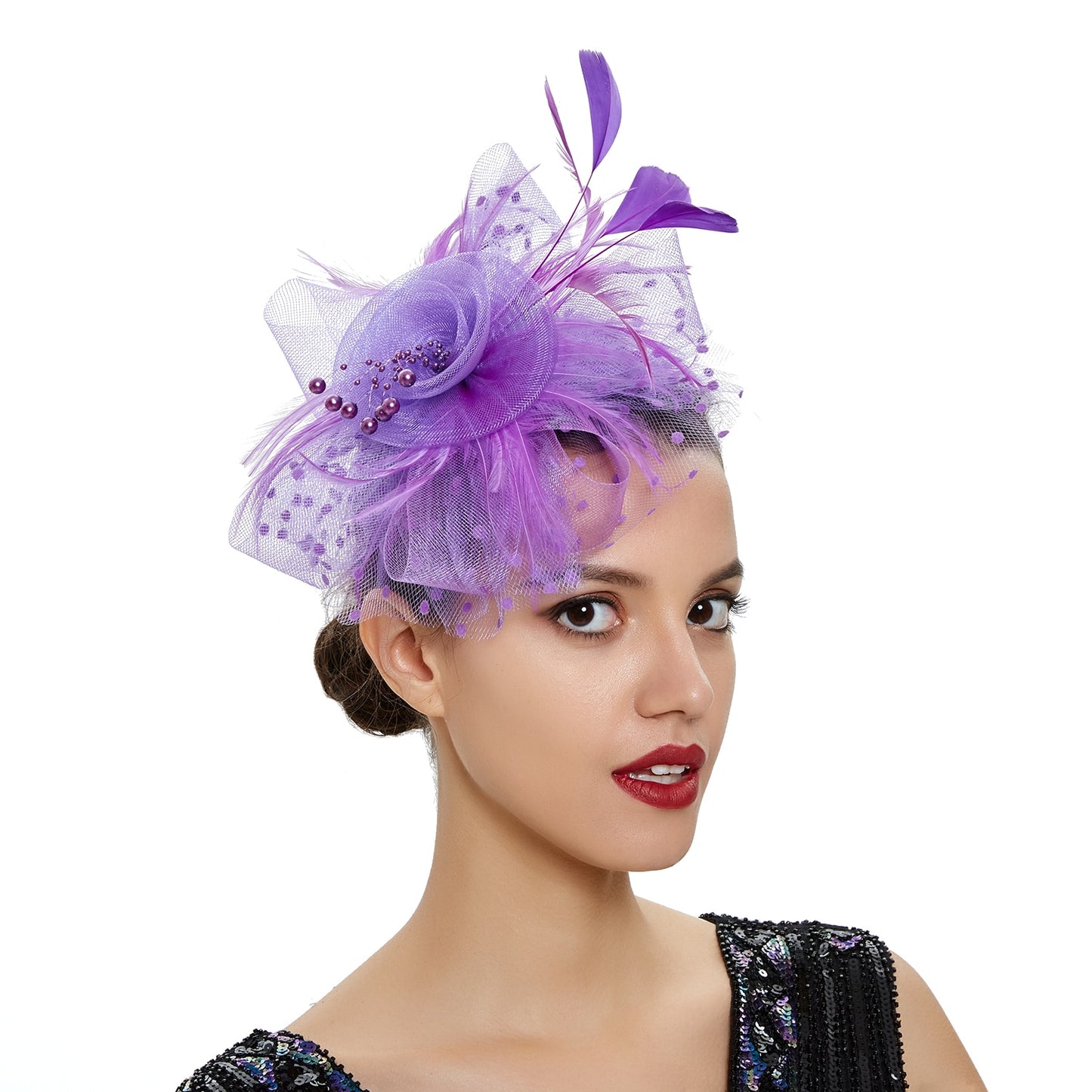 Mardi Gras Flare Fascinators (Multiple color combinations)