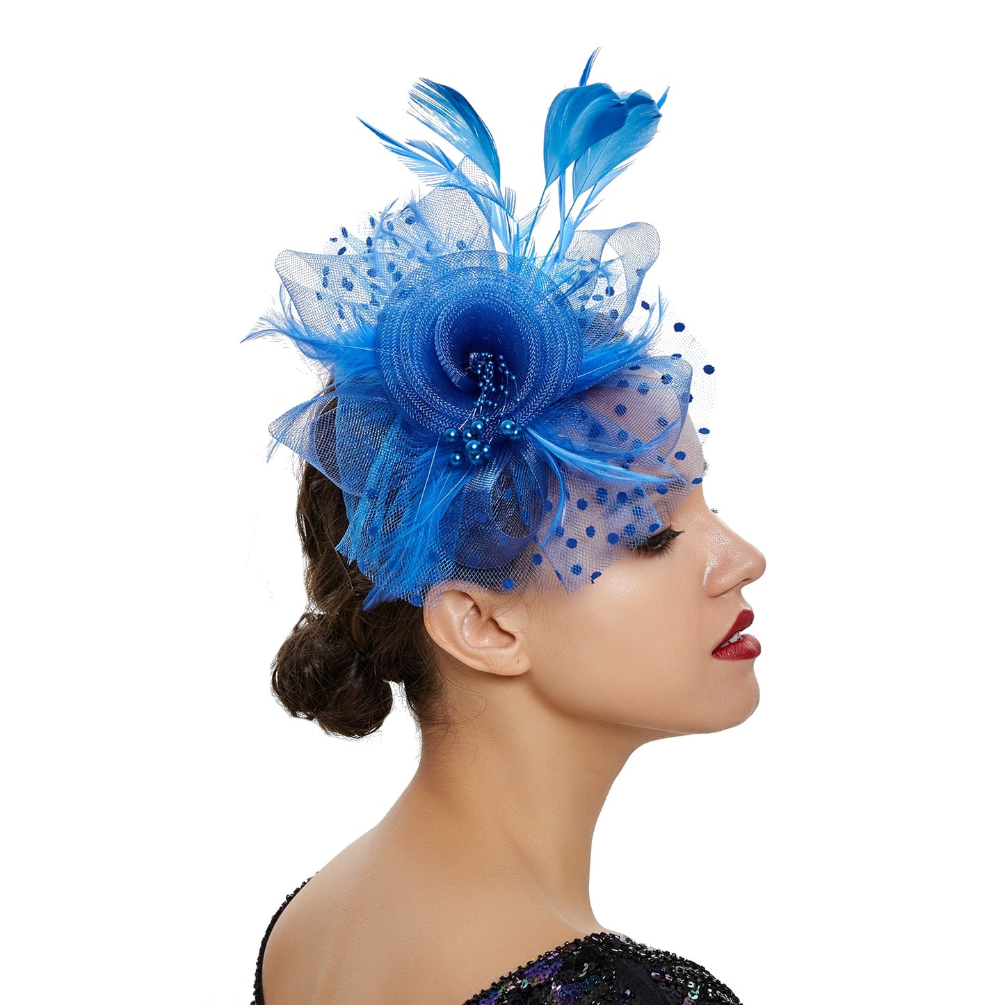 Mardi Gras Flare Fascinators (Multiple color combinations)