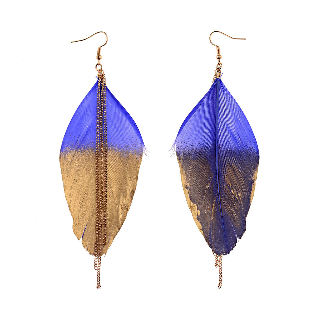 Handmade Bohemian Dream Catcher Feather Earrings