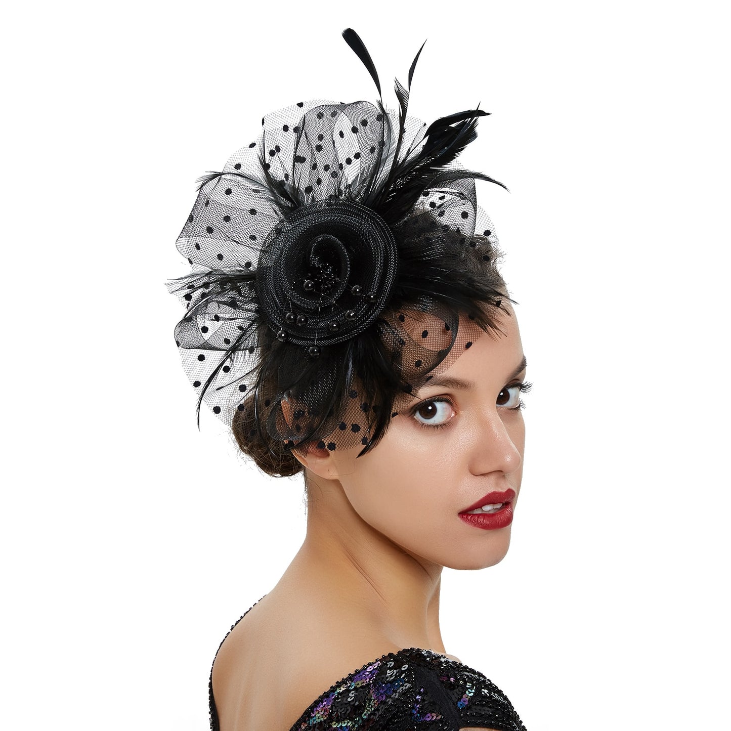 Mardi Gras Flare Fascinators (Multiple color combinations)
