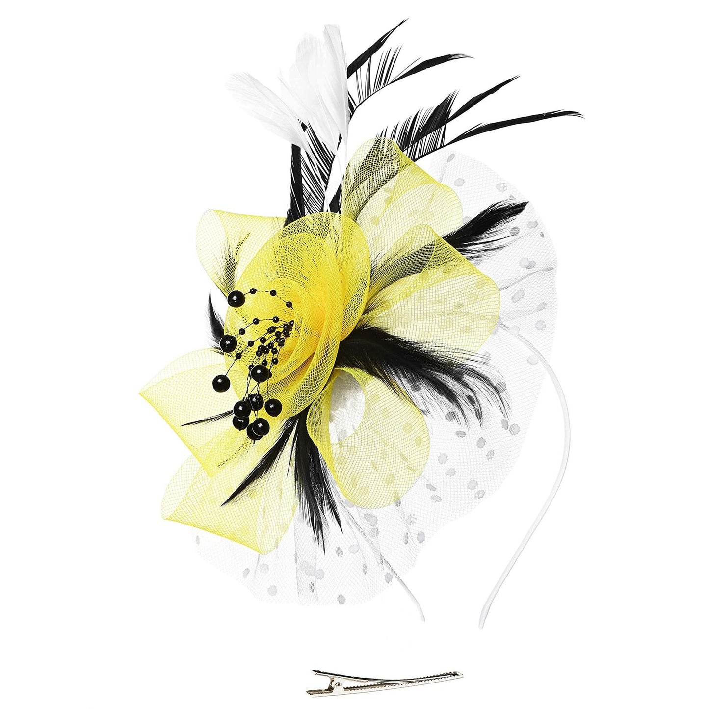 Mardi Gras Flare Fascinators (Multiple color combinations)
