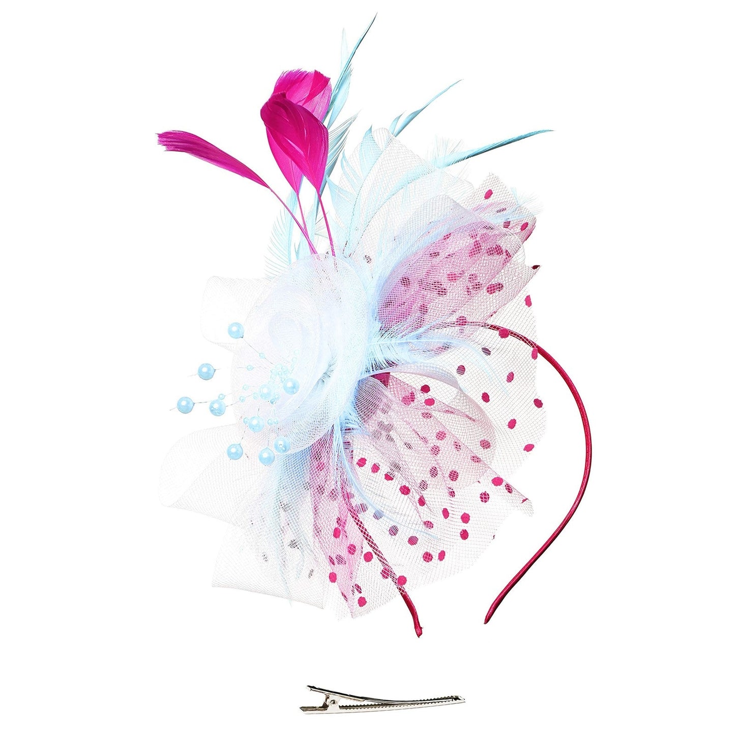 Mardi Gras Flare Fascinators (Multiple color combinations)