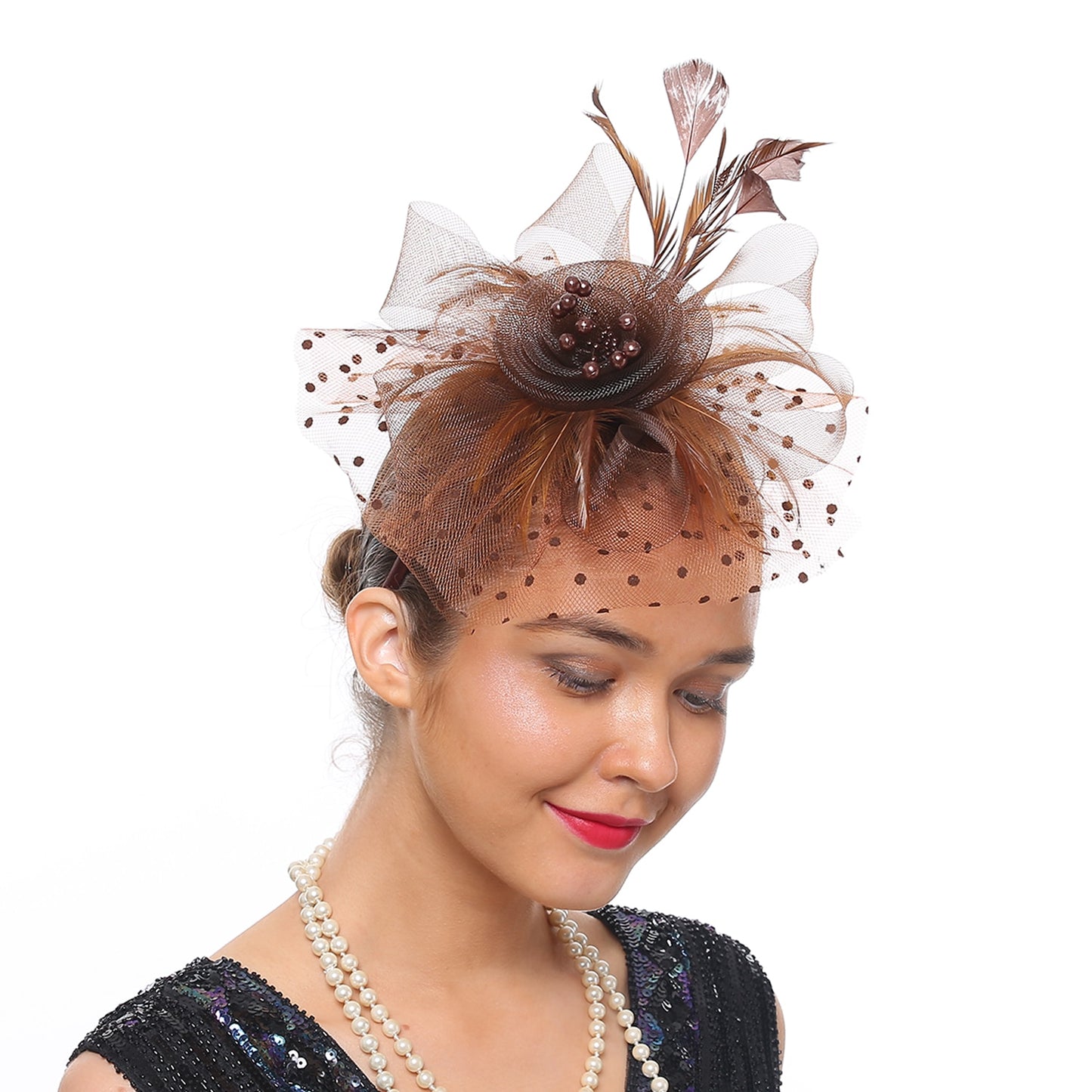 Mardi Gras Flare Fascinators (Multiple color combinations)