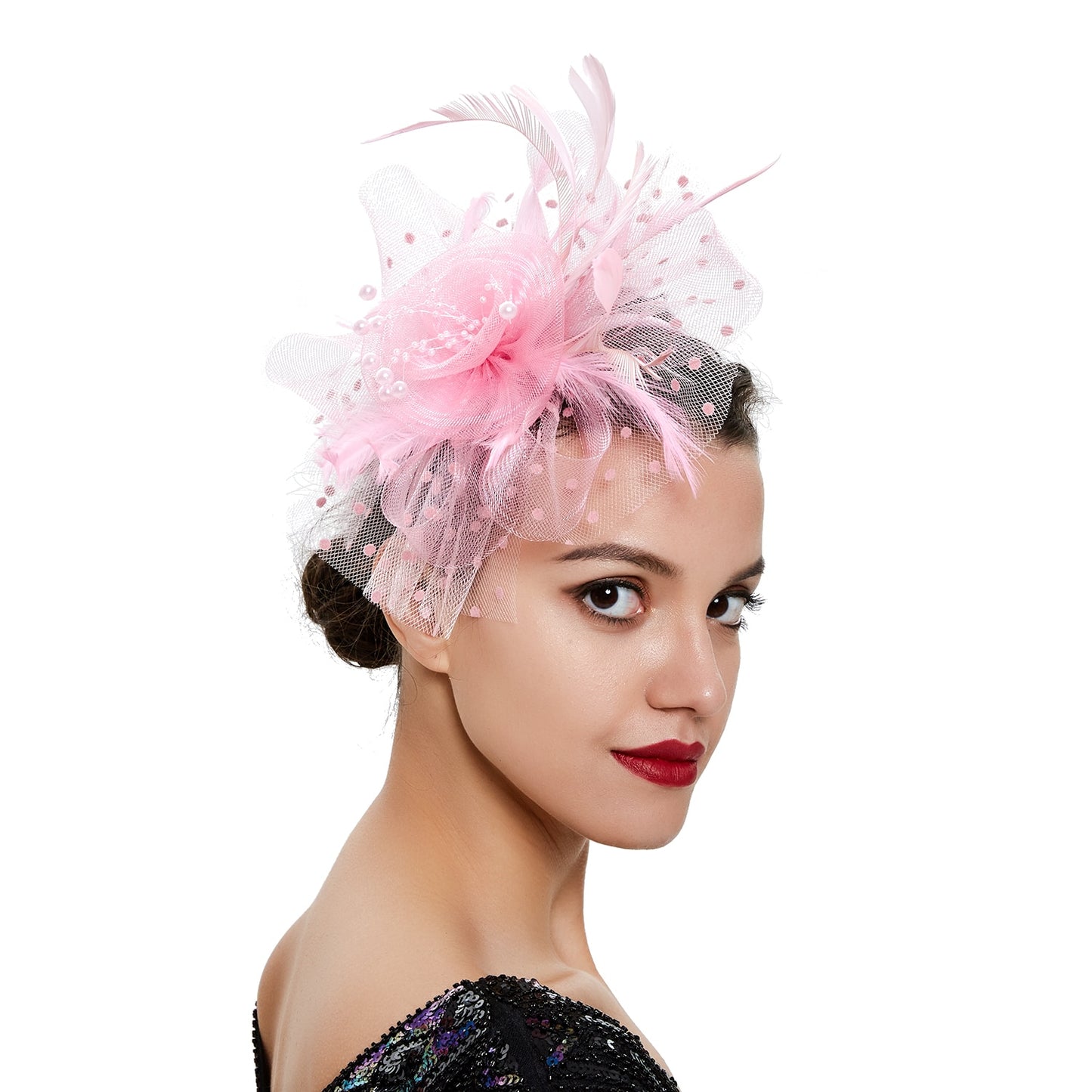 Mardi Gras Flare Fascinators (Multiple color combinations)