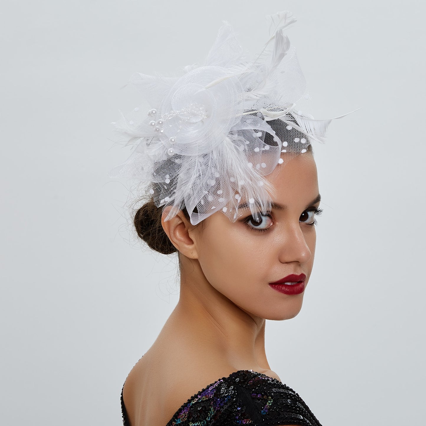 Mardi Gras Flare Fascinators (Multiple color combinations)