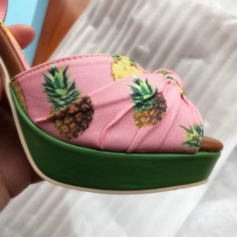 Pineapple Paradise High Heels
