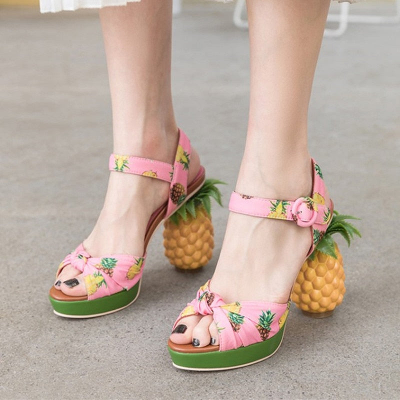 Pineapple Paradise High Heels