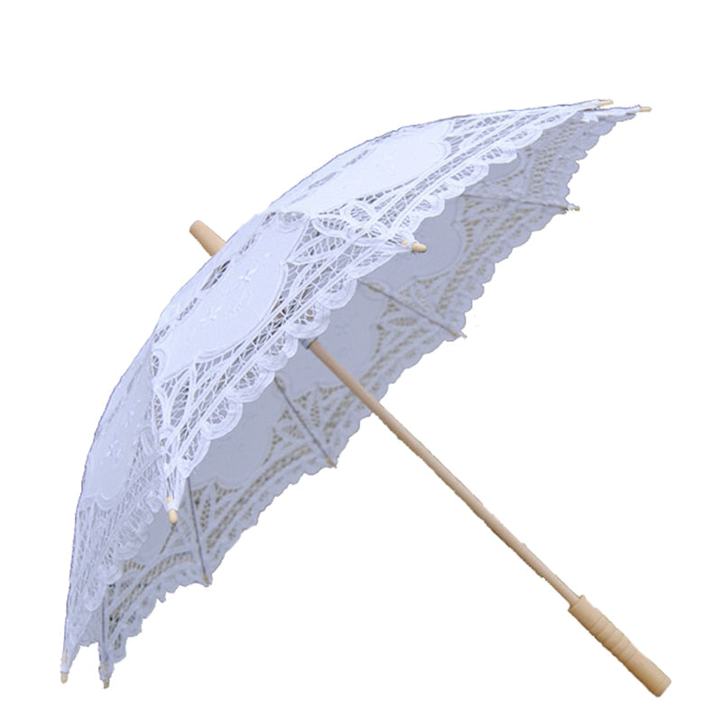Colorful Embroidered Lace Parasols
