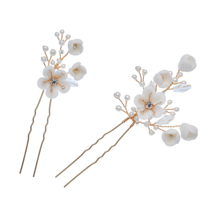Porcelain Blossom Hair Pin