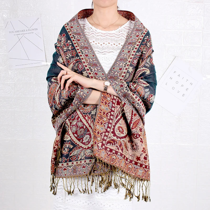 Bohemian Style Jacquard Scarf (10 colors)