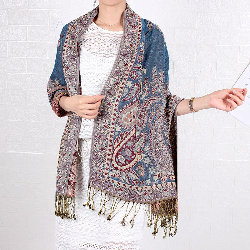 Bohemian Style Jacquard Scarf (10 colors)