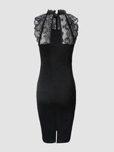 The Shana Glitter Contrast Lace Party Dress