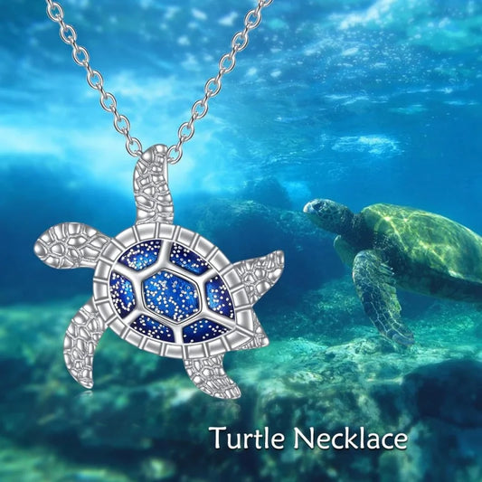 Delicate Turtle Pendant Necklace