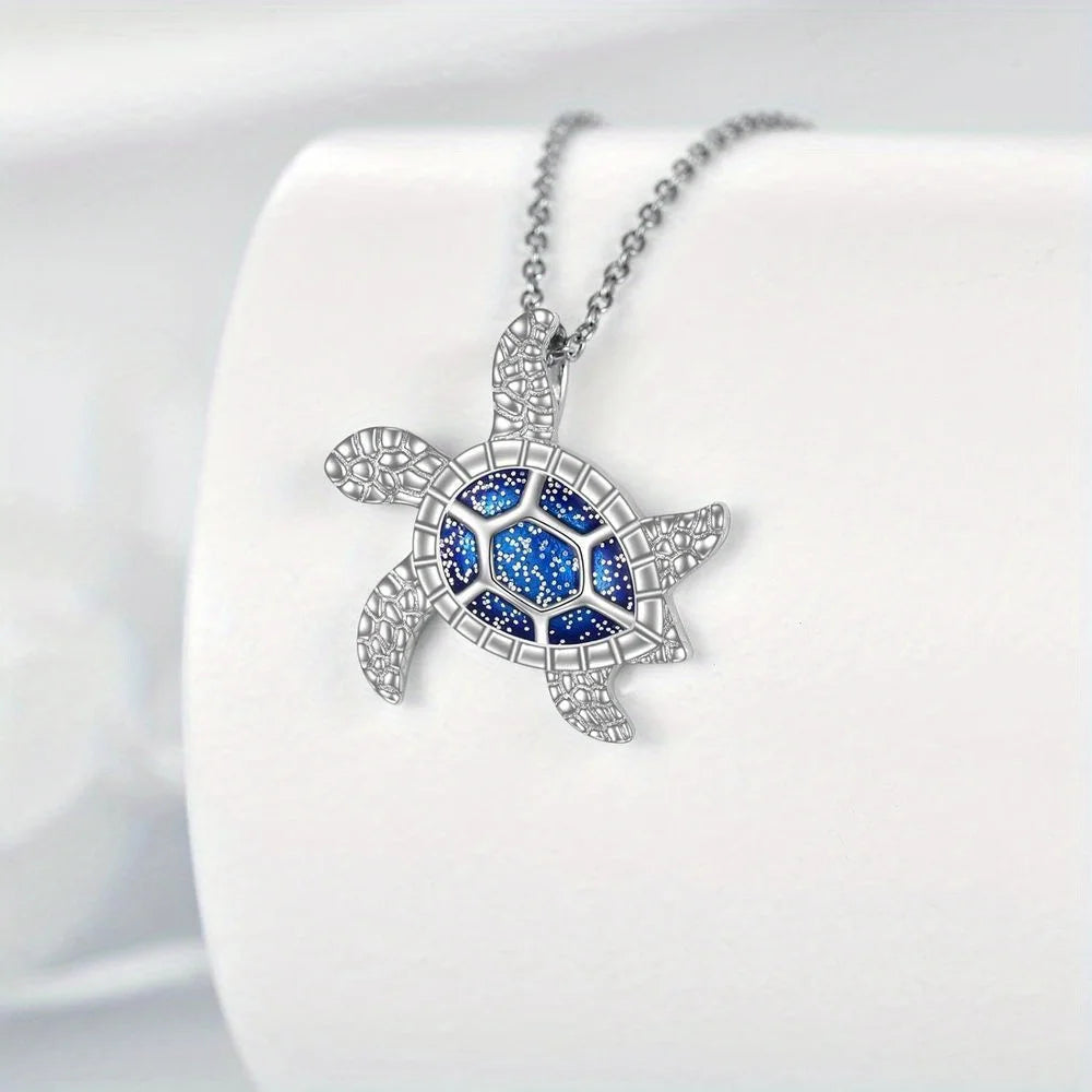 Delicate Turtle Pendant Necklace