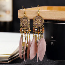 Flower and Feather Bohemian Dangle Earrings (34 styles)