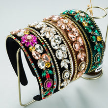 Colorful Luxury Baroque Rhinestone Party Headbands