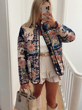 Helga: Boho Chic Floral Padded Jacket