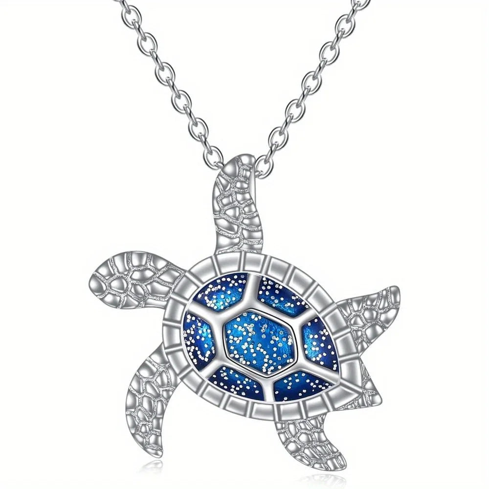 Delicate Turtle Pendant Necklace