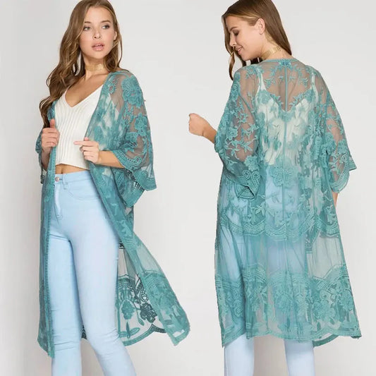 Sarah - Flowy Lace Cardigan