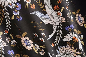 Boho Queens Crane Floor Print Dress