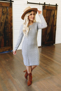 Sugar and Spice Knit Sweater Dress