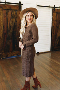 Sugar and Spice Knit Sweater Dress