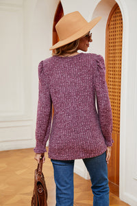 Square Neck Puff Sleeve Top