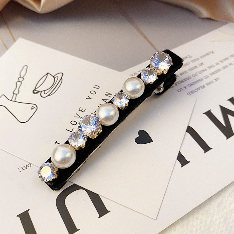 Elegant Retro Bejeweled Hairpins & Pony Tail Holders