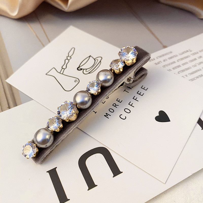 Elegant Retro Bejeweled Hairpins & Pony Tail Holders