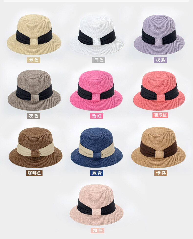 Sunsational Straw Beach Hat in 5 Colors