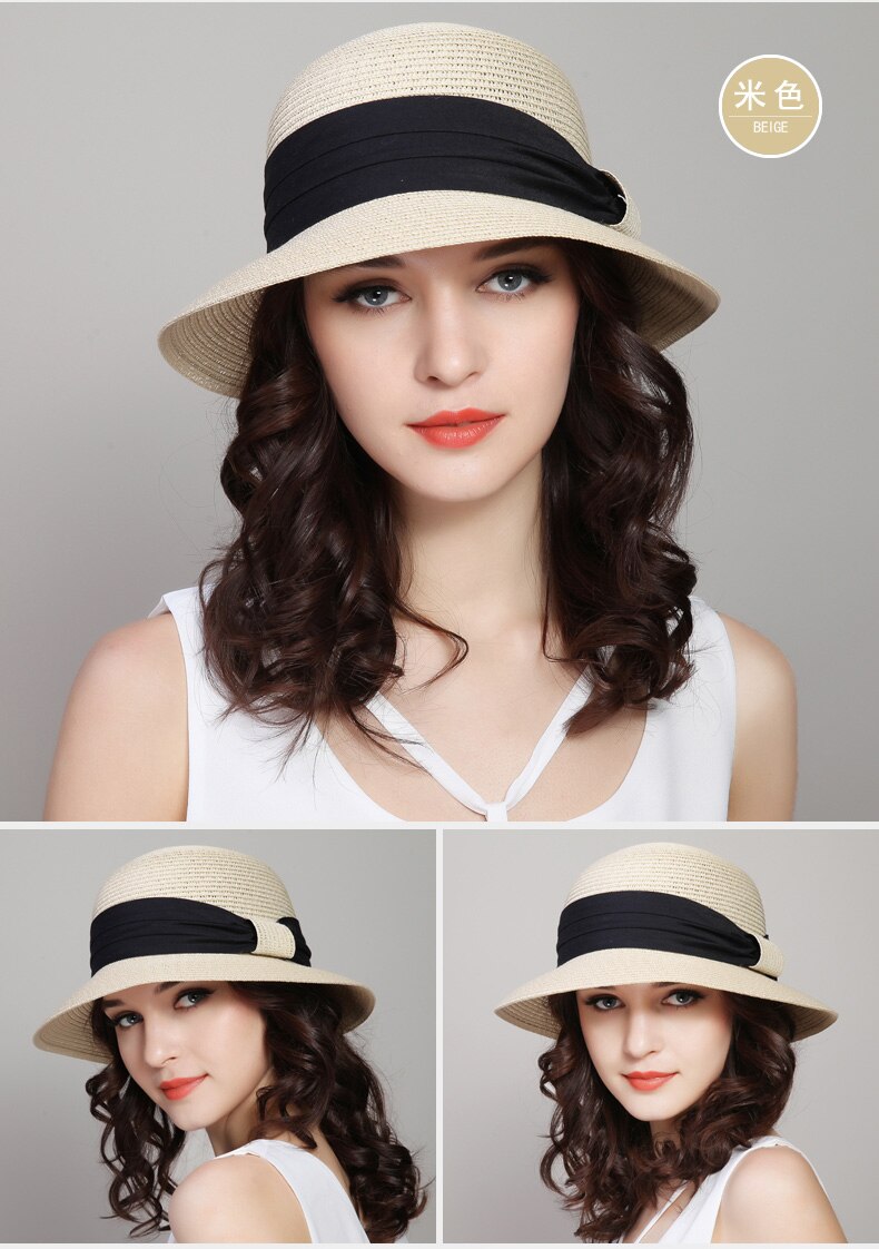 Sunsational Straw Beach Hat in 5 Colors